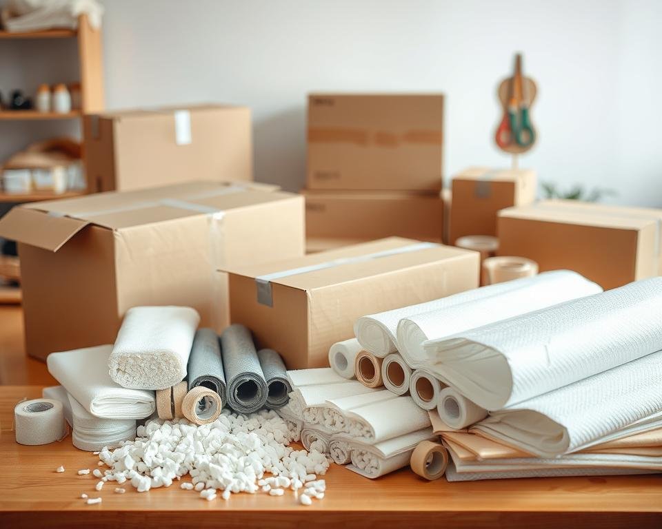 preparación de materiales de embalaje